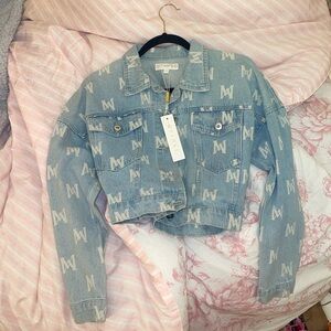 Meshki Logo Denim Jacket